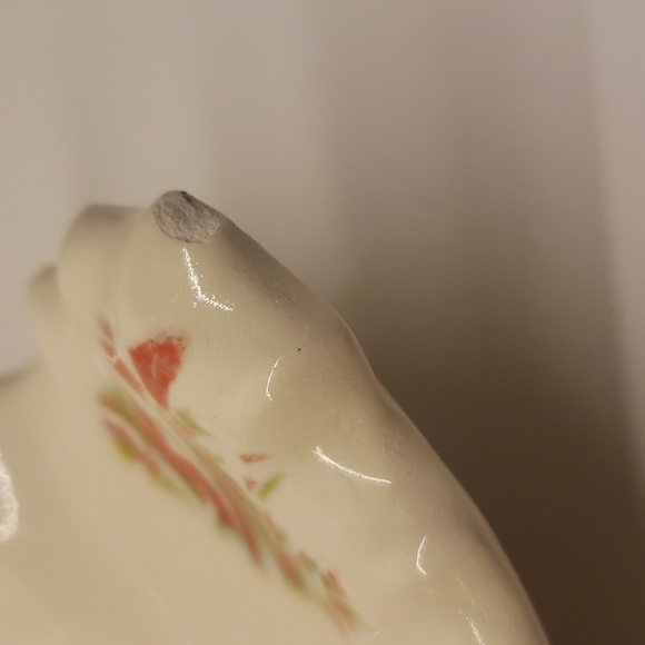 handmade Ceramic Serving Dish Poinsetta Shape 6 compartment plate 14" Diam - Picture 4 of 8